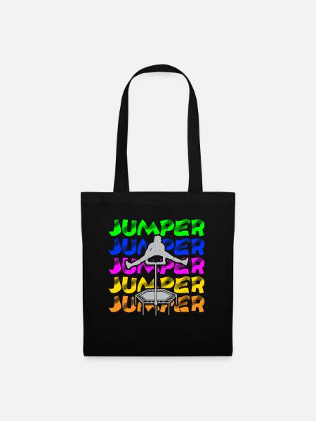 Trampoline Jumping Trampoline Trampoline Trampoline - Tote Bag - black