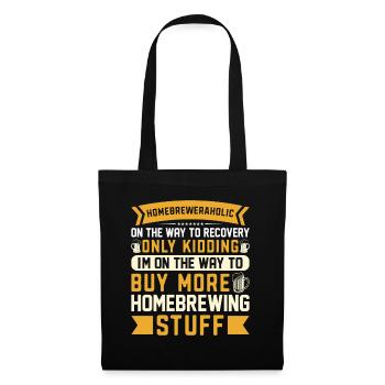 Homebrewing Beer Brewing Alcohol Drinker Alcoholic - Tote Bag - black - Front