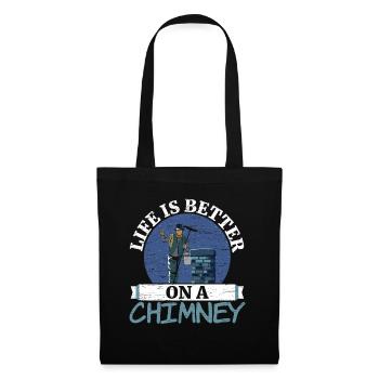 Life is better with a chimney Job - Tote Bag - black - Front