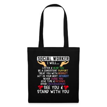 School Social Work Month Hands - Tote Bag - black - Front