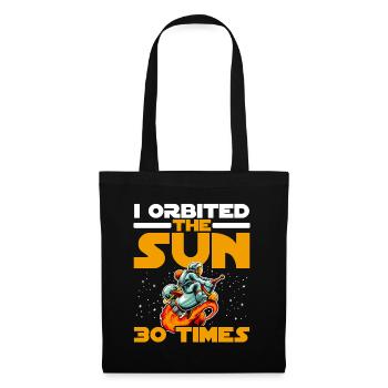 J’ai orbité autour du soleil 30 fois 30e anniversaire Bday - Sac en tissu - noir - Devant