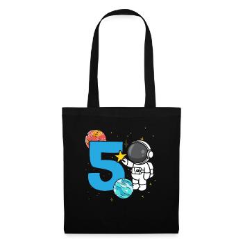 5th Birthday Celebration Outerspace Happy Bday - Tote Bag - black - Front