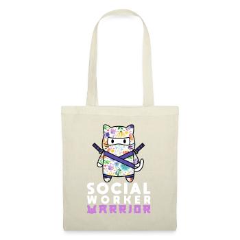 Mois du travail social à l’école Chat - Sac en tissu - nature - Devant