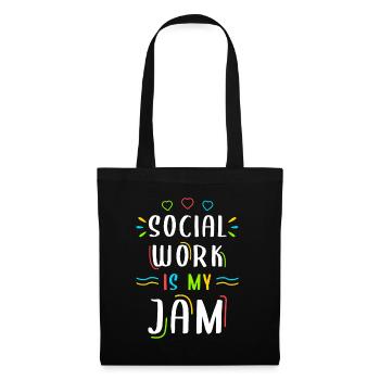 School Social Work Month Social - Stoffbeutel - Schwarz - Vorne