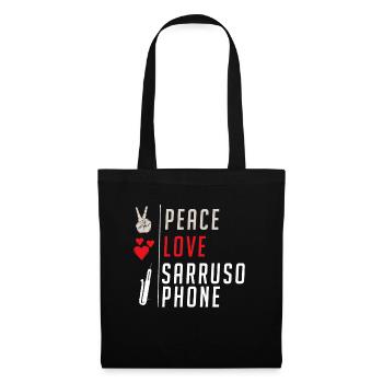 Sarrusophone Instrument de musique à vent en bois - Sac en tissu - noir - Devant