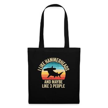 I love Hammerhead Sharks Gift Funny - Tote Bag - black - Front
