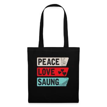 Peace Love Saung Instrument - Sac en tissu - noir - Devant