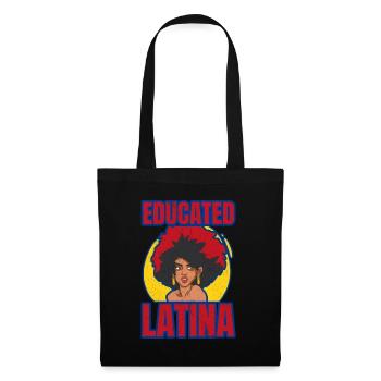 Latina Pride éduquée Amérique latine Latina Power - Sac en tissu - noir - Devant