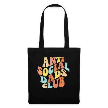 Anti Social Dads Club Introvertierte M�nner Anti-S - Stoffbeutel - Schwarz - Vorne