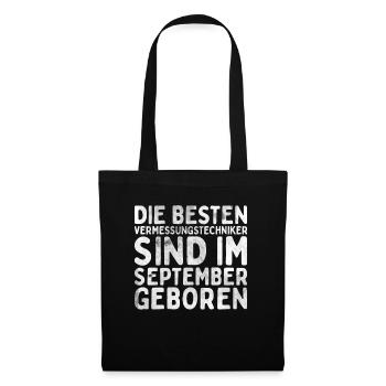 Vermessungstechniker Landvermesser Tolle - Stoffbeutel - Schwarz - Vorne