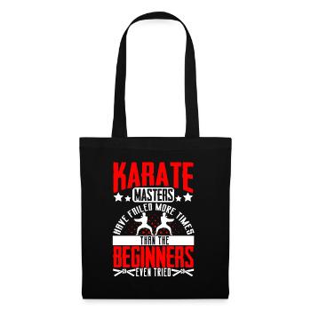 Karate Black Belt Gi Uniform - Stoffbeutel - Schwarz - Vorne