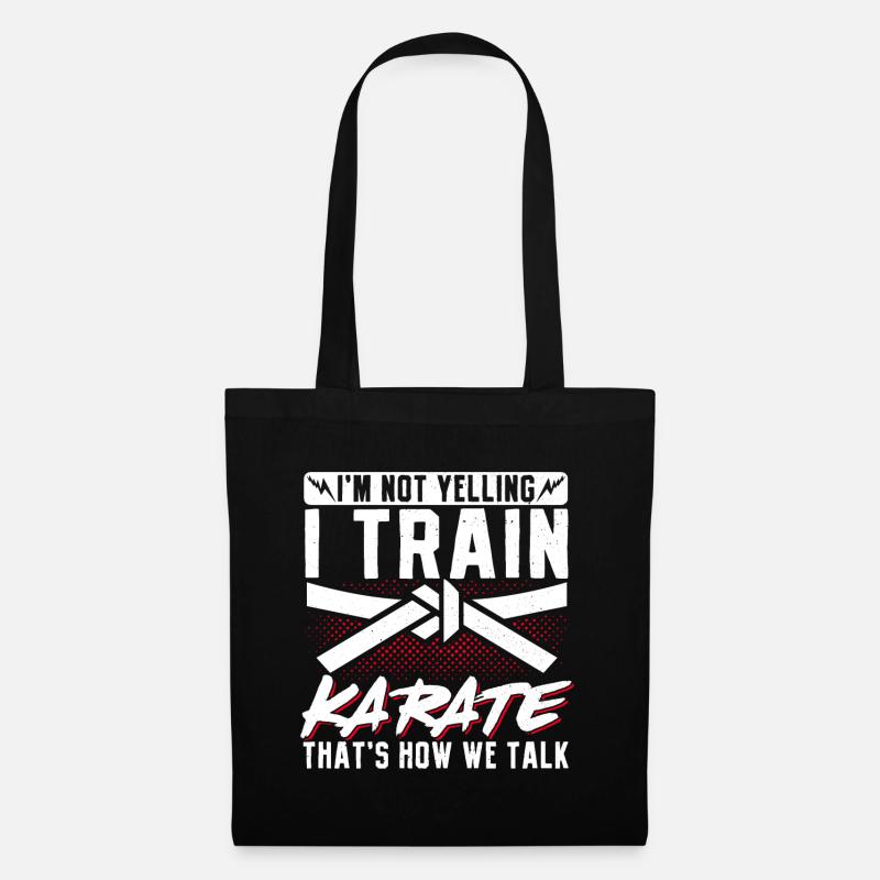 Karate Black Belt Gi Uniform I'M - Stoffbeutel - Schwarz