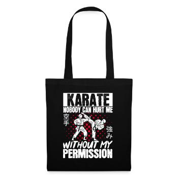 Karate Black Belt Gi Uniform - Stoffbeutel - Schwarz - Vorne