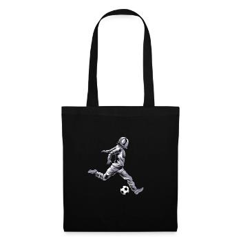 Football Footballer Astronaut - Tote Bag - black - Front