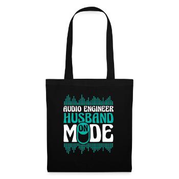 Ingénieur du son Ingénieur du son mari - Sac en tissu - noir - Devant