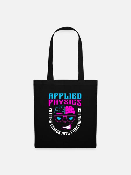 Physik Phyiker Angewandte Physik - Stoffbeutel - Schwarz