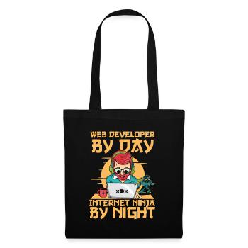 Web Developer Web Developer Web Developer - Tote Bag - black - Front