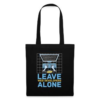 Web Developer Web Developer Web Developer - Tote Bag - black - Front