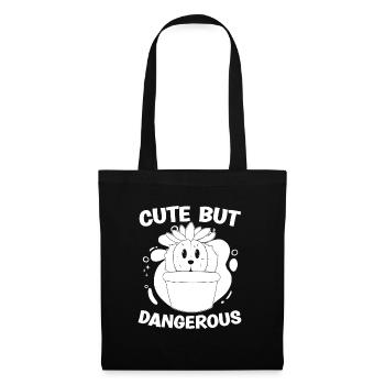 Cactus Garden Funny Cute But Dangerous - Tote Bag - black - Front
