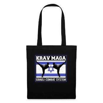 Krav Maga Apparel Israeli Self - Stoffbeutel - Schwarz - Vorne