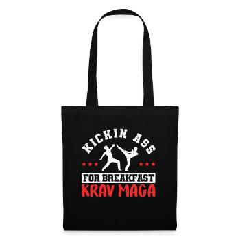 Krav Maga Apparel Israeli Self - Stoffbeutel - Schwarz - Vorne
