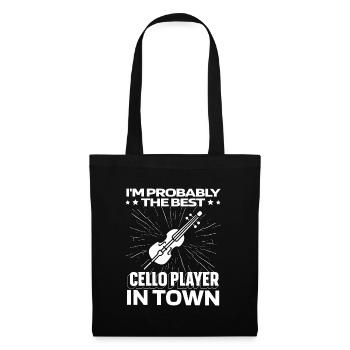Cello Cellist Funny - Tote Bag - black - Front