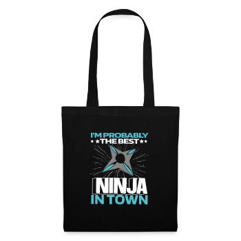 Ninja Lustig - Sac en tissu - noir - Devant