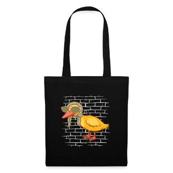 Écharpe de lunettes de soleil de canard - Sac en tissu - noir - Devant