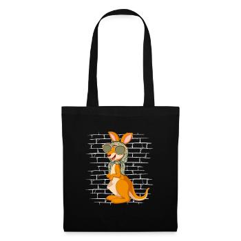Kangaroo Sunglasses Scarf - Tote Bag - black - Front