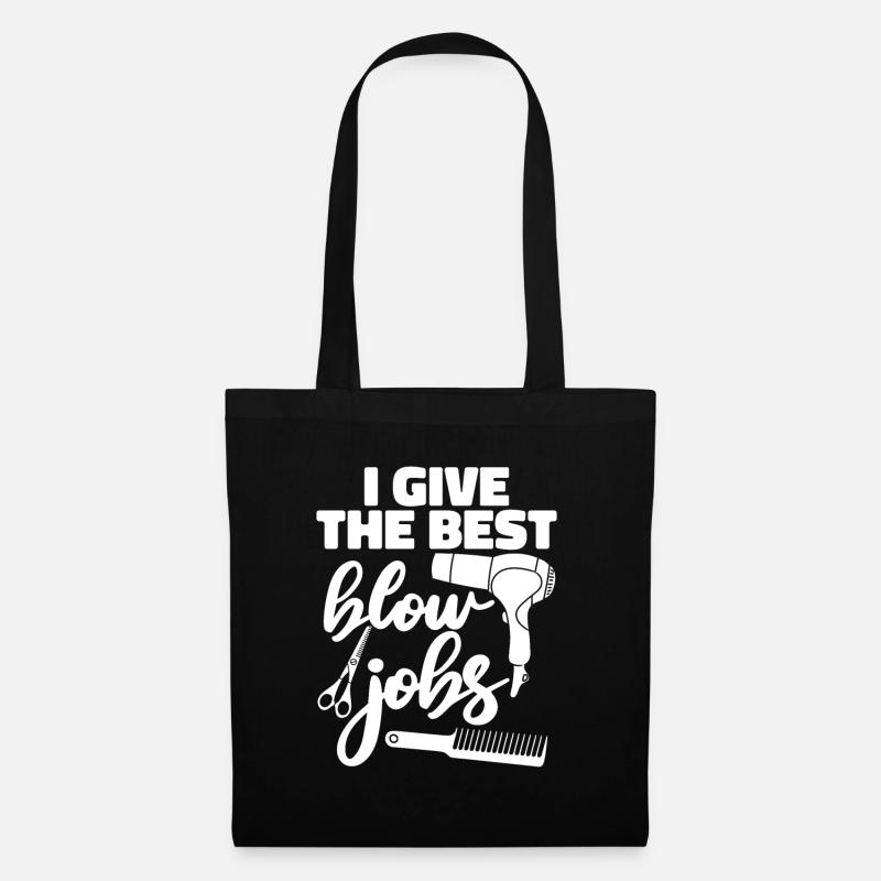 Coiffeur Coiffeur Drôle - Sac en tissu - noir