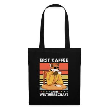 Fuchs Sonnenbrille Kaffee - Stoffbeutel - Schwarz - Vorne