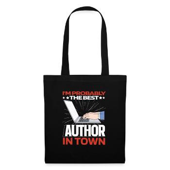 Écrivain Auteur Lustig - Sac en tissu - noir - Devant