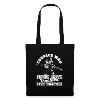 Figure skating Figure skater couple - Tote Bag - black - Front