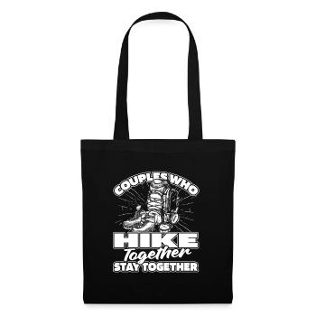 Hiking Hikers Couple - Tote Bag - black - Front