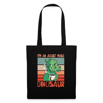 Dinosaur Coffee Adult Dinosaur - Tote Bag - black - Front