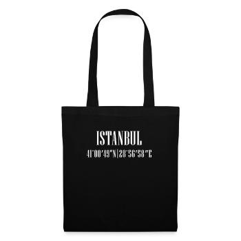 City coordinates Istanbul - Tote Bag - black - Front
