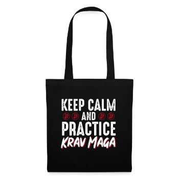 Krav Maga Apparel Israeli Self - Stoffbeutel - Schwarz - Vorne