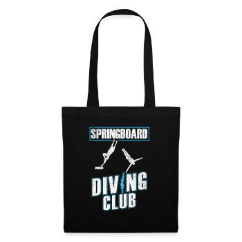 Turmspringen Turmspringer Verein - Stoffbeutel - Schwarz - Vorne