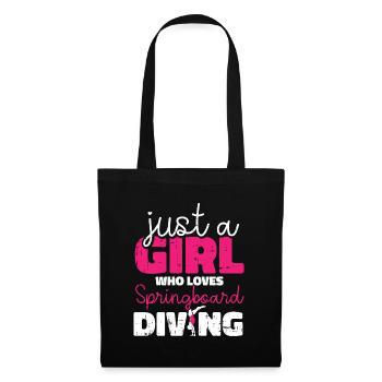 Diving Diver Girls - Tote Bag - black - Front