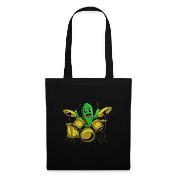 Batterie Batteur Batteur Cactus - Sac en tissu - noir - Devant