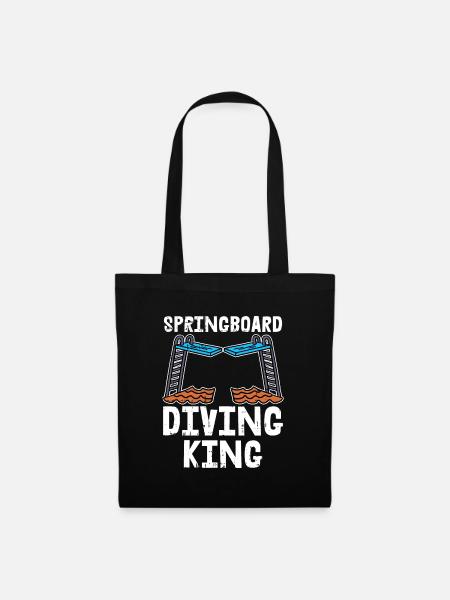 Turmspringen Turmspringer König - Stoffbeutel - Schwarz