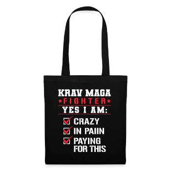 Krav Maga Apparel Israeli Self - Stoffbeutel - Schwarz - Vorne