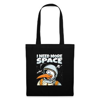 Seagull Astronaut I Need More Space - Tote Bag - black - Front