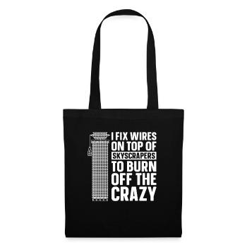 Electrician Electronics technician Construction electrician - Tote Bag - black - Front