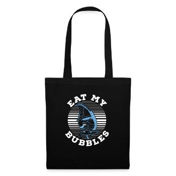 Planche à voile Windsurfer Mangez mes bulles - Sac en tissu - noir - Devant