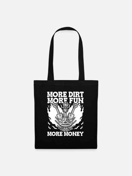 Schürfer Schürfen Schatz - Stoffbeutel - Schwarz