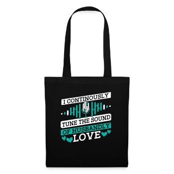 Ingénieur du son Ingénieur du son mari - Sac en tissu - noir - Devant