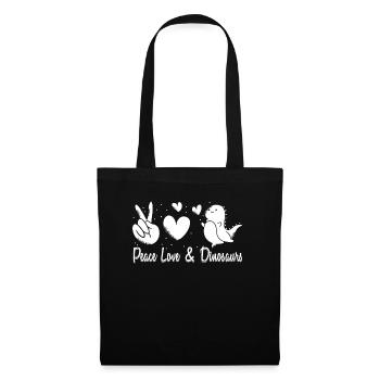 Dinosaure Dinosaure adulte - Sac en tissu - noir - Devant