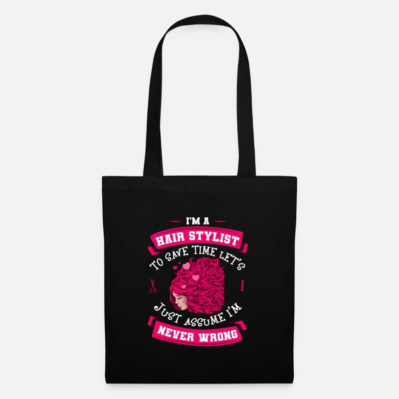 Coiffeur Coiffeur Coiffeur - Sac en tissu - noir