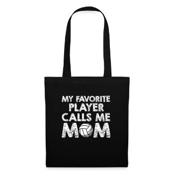 Volleyball Volleyball Player Volleyball Mama - Sac en tissu - noir - Devant